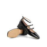 Xajzpa - Women Elegant Solid Color Leather Ornament Mary Janes