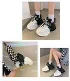 Xajzpa - Autumn Women Chunky Sneakers New Design Colorful Woman Shoes Thick Sole Fashion Girls Platform Sneakers Ladies Sport Shoes