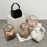 Xajzpa - Fashion Fluffy Plush Handbag Chain Crossbody Bag Casual Versatile Shoulder Bag & Purse