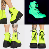 Xajzpa - 2024 Women Punk Gothic Motorcycle Boots Platform Chunky High Heels Ankle Boot Winter Ladies Cool Wedges Woman Black Female Shoes