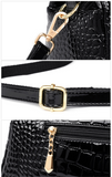 Xajzpa - Luxury Designer Handbag Brand Crossbody Bags for Women 2023 New Crocodile Pattern Leather Shoulder Bags Casual Tote Bag Bolsos