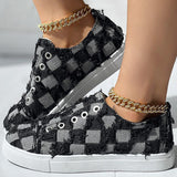 Xajzpa - Black Casual Patchwork Round Comfortable Shoes