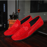 Xajzpa - Fashion Mens Loafers Zapatos De Hombre Formal Dresses Men Shoes Business Casual Green Orange Moccasin Sneakers Flats Walking