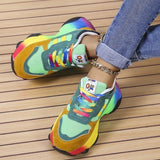 Xajzpa - Blue Casual Patchwork Round Comfortable Sport Shoes