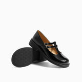 Xajzpa - Women Cutout Leather Retro Mary Janes