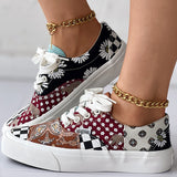 Xajzpa - Multicolor Casual Patchwork Round Comfortable Shoes