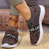 Xajzpa - Multicolor Casual Sportswear Patchwork Letter Printing Round Comfortable Out Door Sport Shoes