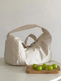 Solid Color Dumpling Shape Design Crossbody Bag