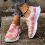 Xajzpa - Pink Casual Sportswear Daily Patchwork Tie-dye Round Mesh Breathable Comfortable Out Door Shoes