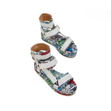 Xajzpa - Womens Summer Sandals Vintage Graffiti Platforms Sandals