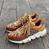 Xajzpa - Women's Casual Leopard Sneakers Casual Running Sneakers