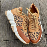 Xajzpa - Women's Casual Leopard Sneakers Casual Running Sneakers