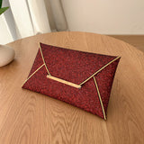 Xajzpa - Stylish Glitter Clutch Wallet Flap Coin Purse Lightweight Portable Evening Bag For Party