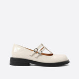 Xajzpa - Women Cutout Leather Retro Mary Janes