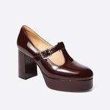 Xajzpa - Women Elegant Leather Mary Janes