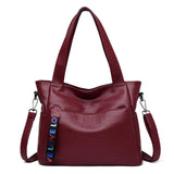Xajzpa - New Fashion Tassel Women Handbag Leather Women Shoulder Bags Famous Brand Designer Women Bags Ladies Casual Crossbody Bags New