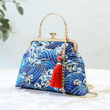 Xajzpa - Fashion Vintage Fringe Bag Small Shell Bags Chain Women Shoulder Crossbody Bag Crane Flying Women's Handbags Purses