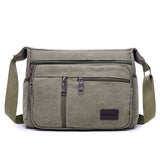 Xajzpa - Outdoor Leisure Retro Business Bag High Capacity Canvas Bag Simple Version Shoulder bag Diagonal Package bag For Men Men's Big