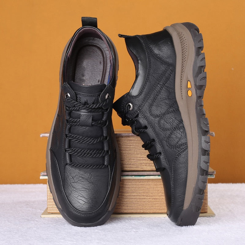 Xajzpa - Leather Casual Men Shoes Comfortable Sneakers Casual shoes Wa ...