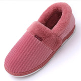 Xajzpa - Winter Slippers for Men Plus Size 47 Suede Gingham Fluffy House Slippers Memory Foam Male Home Slippers Soft Antiskid Hot Sale