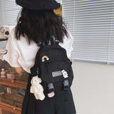 Xajzpa - Multi-purpose Trendy Small Backpack Women Ins Tooling Cute School Bag for Teenage Girls Korean Japanese Harajuku Women's Bookbag