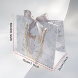 Xajzpa - Welcome Bags New Creative High-quality Grey Marble Gift Bag for Christmas/wedding/Baby Shower/Birthday Party Favors Gift Packaging Box