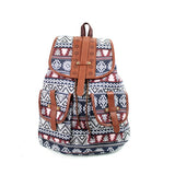 Xajzpa - Women Printing Backpack Canvas School Bags For Teenagers Large Shoulder Bag Weekend Travel Rucksack High Quality