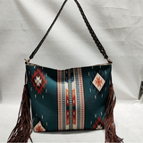 Xajzpa - Retro Canvas Shoulder Bags With Tassel New Pattern National Style Zipper Casual And Fashion Bags