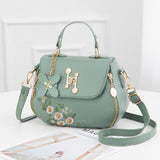 Xajzpa - Fashion Embroidery Female Bag New Handbags Small Bag Sweet Lady Shoulder Bag High Quality PU Leather Messenger Bag