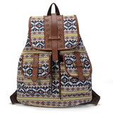 Xajzpa - Women Printing Backpack Canvas School Bags For Teenagers Large Shoulder Bag Weekend Travel Rucksack High Quality