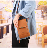 Xajzpa - Solid Color PU Leather Crossbody Bags For Women Female Shoulder Simple Bag Lady Mini Touchable Phone Purses And Handbags