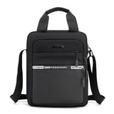 Xajzpa - Large Capacity Shoulder Bag For Men Casual Waterproof Nylon Messenger Bag Black Business A4 Paper Travel Handbags Sac