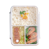 Xajzpa - Portable 3 Compartments Bento Boxes Microwave Food Storage Container Lunchbox Storage Container Children School Bento Box