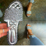 Xajzpa - Casual Beaded Flat Slippers