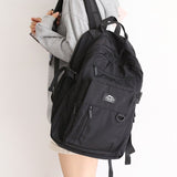 Xajzpa - Large-capacity School Laptop Bag Trendy Cool Backpack Men Women Waterproof Nylon Men's Backpacks Korean Black Back Pack Ladies