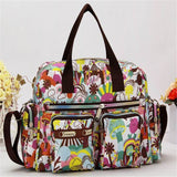 Xajzpa - Ladies Messenger Bag Casual Handbag Shoulder Large Capacity Waterproof Tote Bag Flower Printed Bags Outdoor Picnic Bag For Women