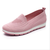 Xajzpa - Mothers shoes, fabric loafers for women, casual sneakers for spring and summer, flat heels, breathable flat shoes