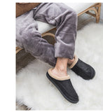 Xajzpa - New Men Slippers Winter Big Size 4950 Comfort Warm Slippers For Male Antiskid Short Plush Home Soft Slippers Slip -On Shoes Men