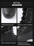 Xajzpa - US Military Leather Boots For Men Outdoor Combat Infantry Tactical Boots Ankle Boots Men's Desert Combat Boot Hunting Work Boots