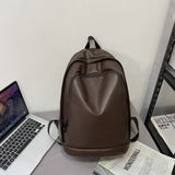 Xajzpa - Fashion Women Backpack High Quality Female Soft PU Leather Preppy School Bag for Teenage Girls MenTravel Backpack Book Bag