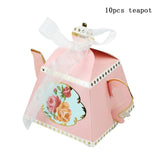 Xajzpa - Wedding Welcome Bags Candy Boxes Teapot Party Favors Wedding Gifts for Guests Baby Shower Birthday Party Packaging Box  Decoration 10Pcs Gift Bags