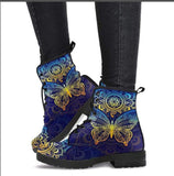 Xajzpa - Digital Print Autumn Lady High Top Skull Pattern  Boot British PU Women's Fashion Work Boots