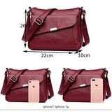 Xajzpa - Genuine Quality Leather Luxury Purses and Handbags Women Bags Designer Multi-pocket Crossbody Shoulder Bags for Women 2023 Sac