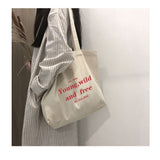 Xajzpa - Shopper Bag Canvas Tote Bag Aesthetic Ecobag Beastrs Shopping Bags Given Anime Fabric Kawaii White Hand Bags