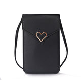 Xajzpa - Bag For Women Touch Screen Cell Phone Purse Smartphone Wallet Shoulder Strap Handbag PU Leather Casual Solid Crossbody Bags
