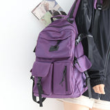 Xajzpa - Colorful Vintage Backpack Men Women 15.6 Inch Laptop Backpacks Ladies Shoulder School Bag for Teenage Girls Fashion Bookbags New