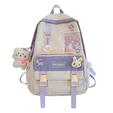 Xajzpa - Casual for Girl Student Backpack Large Capacity Travel Female Fashion School Bags High Quality Cute for Teenager Backpack