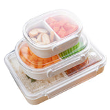 Xajzpa - Portable 3 Compartments Bento Boxes Microwave Food Storage Container Lunchbox Storage Container Children School Bento Box