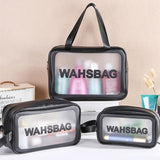 Xajzpa - Travel Storage Toiletry Organize Women Waterproof PVC Cosmetic Portable Bag Transparent  Zipper Make Up Case Female Wash Kit