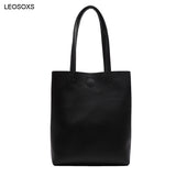 Xajzpa - Women&#39;s Bag New Vertical Korean Fashion Solid Color Casual Shoulder Bag Large Capacity Portable Tote Bag